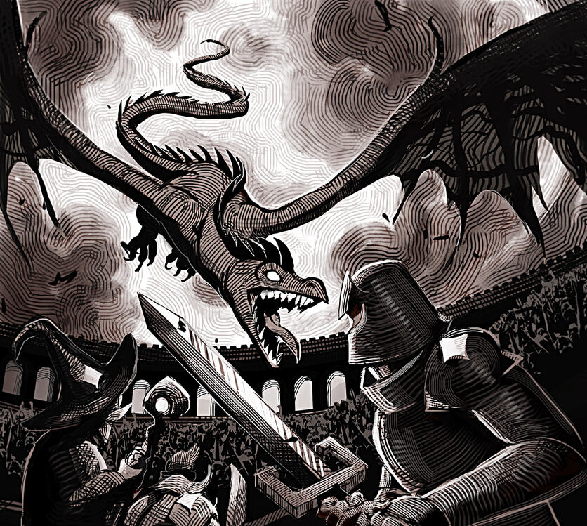 D&D Wyvern Attack D&D Wyvern Attack